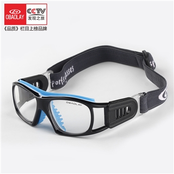 欧宝来L016篮球眼镜运动近视眼睛防爆男防雾超轻足球专业护目镜装备