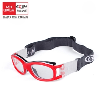 欧宝来L011专业篮球眼镜儿童近视运动安全护目眼镜