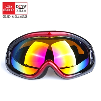 欧宝来901时尚炫彩单层防护防紫外线防雪盲专业滑雪眼镜