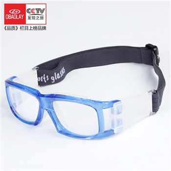欧宝来L001舒适柔软设计松紧带卡扣专业篮球运动防护眼镜