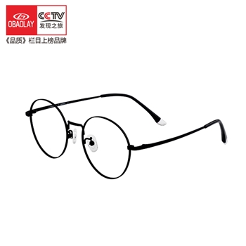 欧宝来9603潮流时尚学生文艺范全框钛架近视眼镜