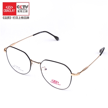 欧宝来9011时尚钛架超轻细框显瘦近视框架眼镜