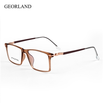 (GEORLAND)H30637新款全框方形超轻透明近视眼镜 男女平光近视通用眼镜框