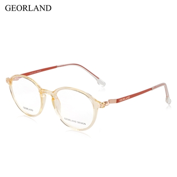 (GEORLAND)G30606大框金属防蓝光眼镜近视平光镜手机眼镜可配近视镜ins风